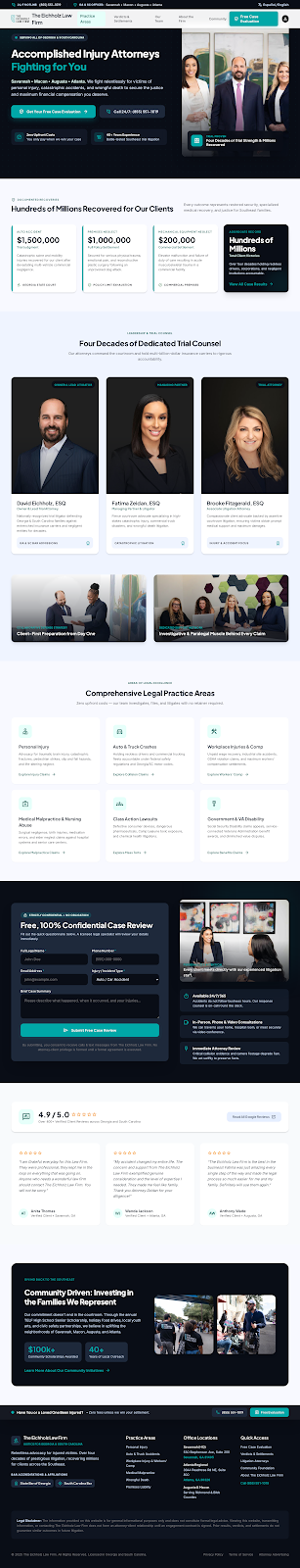 Modern Justice website design preview